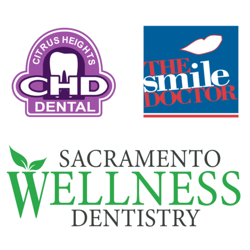 citrus heights dental logo, Sacramento wellness dentistry logo, and the smile doctor logo